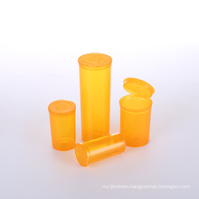 Bule vials pop vials with hinge lids pharmacy pop top vial